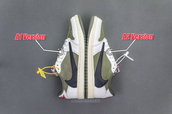 Travis Scott x Air Jordan 1 ' Medium Olive'（A1）