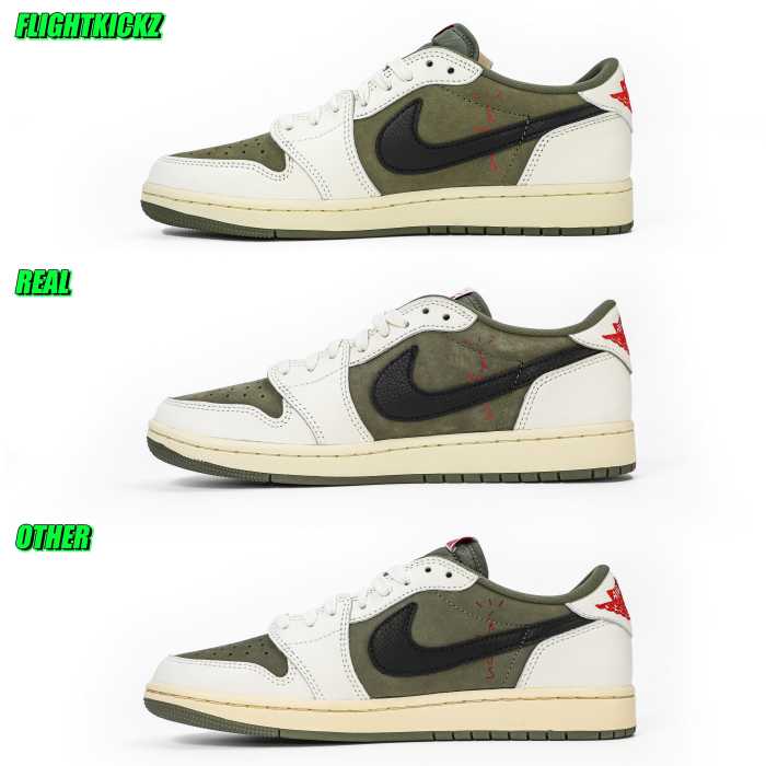 US Warehouse:Travis Scott x Air Jordan 1 ' Medium Olive' （A1）