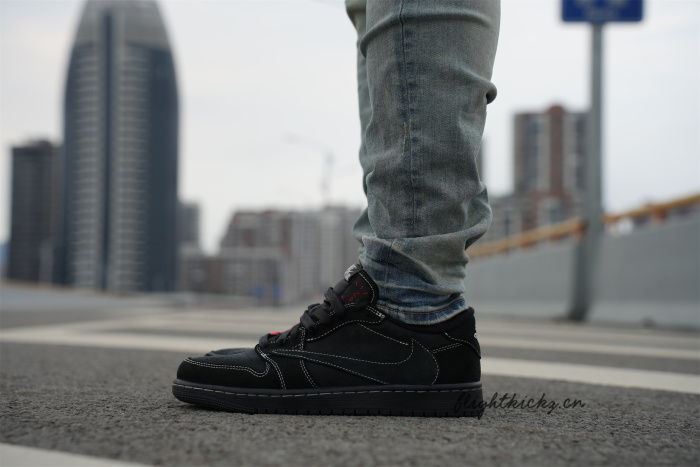 US Warehouse:Travis Scott x Nike Air Jordan 1 Low OG “Black/Phantom”（A1）
