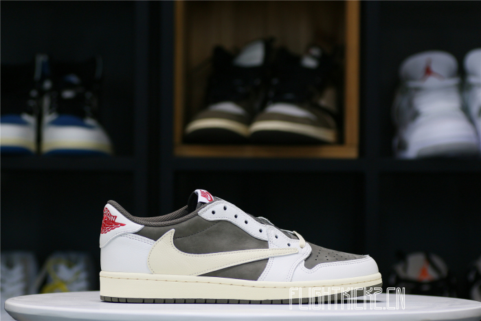 US Warehouse:Travis Scott x Air Jordan 1 Low OG  Reverse Mocha （A1）