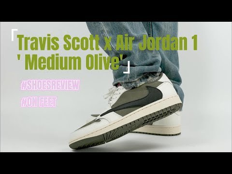 US Warehouse:Travis Scott x Air Jordan 1 ' Medium Olive' （A1）