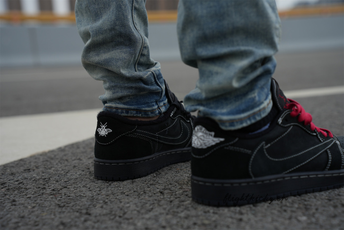 US Warehouse:Travis Scott x Nike Air Jordan 1 Low OG “Black/Phantom”（A1）