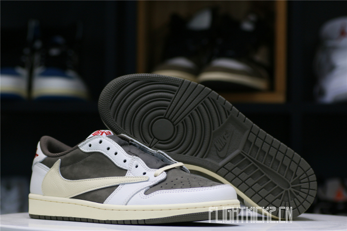 US Warehouse:Travis Scott x Air Jordan 1 Low OG  Reverse Mocha （A1）