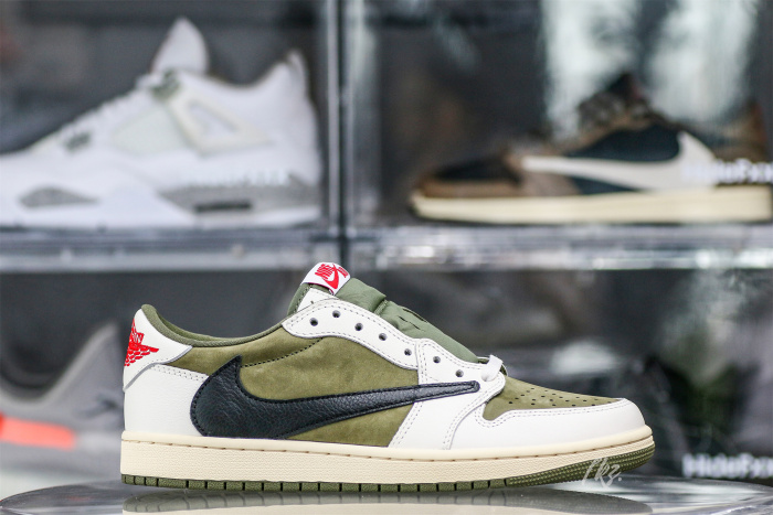 US Warehouse:Travis Scott x Air Jordan 1 ' Medium Olive' （A1）