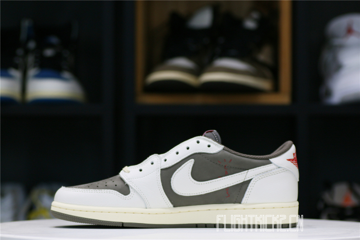 US Warehouse:Travis Scott x Air Jordan 1 Low OG  Reverse Mocha （A1）