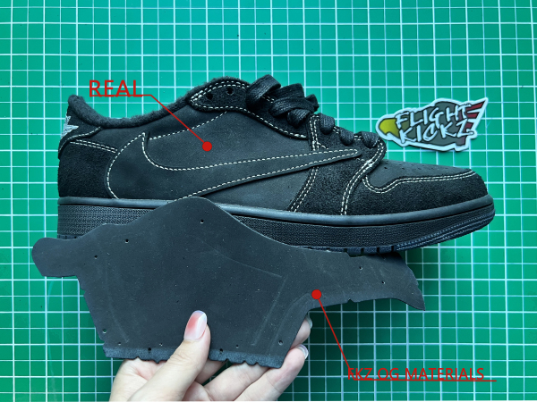 US Warehouse:Travis Scott x Nike Air Jordan 1 Low OG “Black/Phantom”（A1）