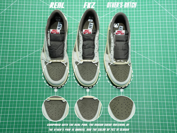 US Warehouse:Travis Scott x Air Jordan 1 Low OG  Reverse Mocha （A1）
