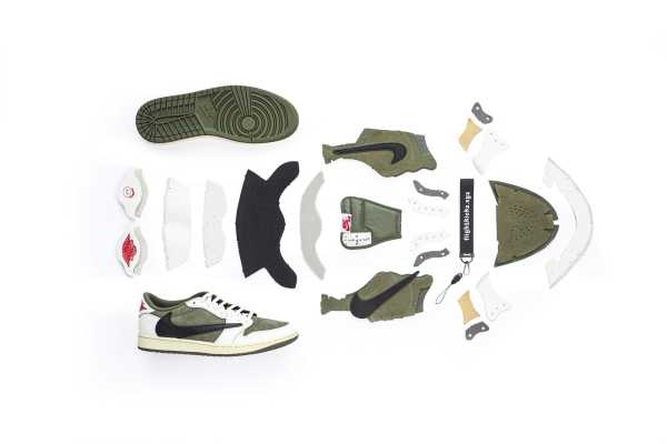 US Warehouse:Travis Scott x Air Jordan 1 ' Medium Olive' （A1）