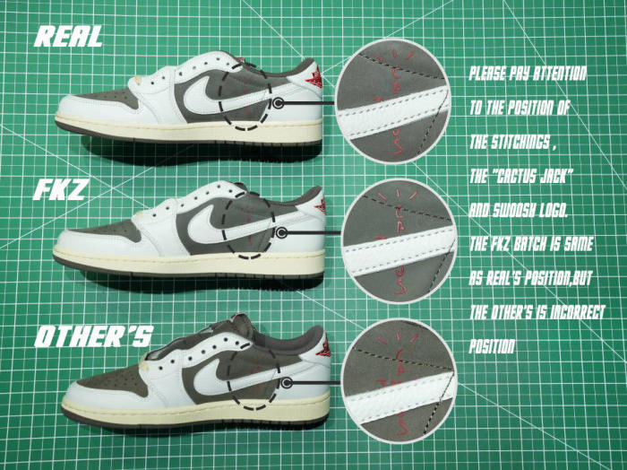 US Warehouse:Travis Scott x Air Jordan 1 Low OG  Reverse Mocha （A1）