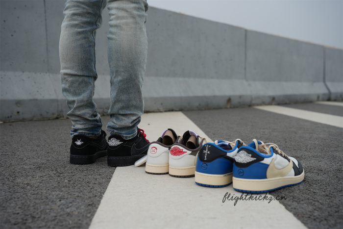 US Warehouse:Travis Scott x Nike Air Jordan 1 Low OG “Black/Phantom”（A1）