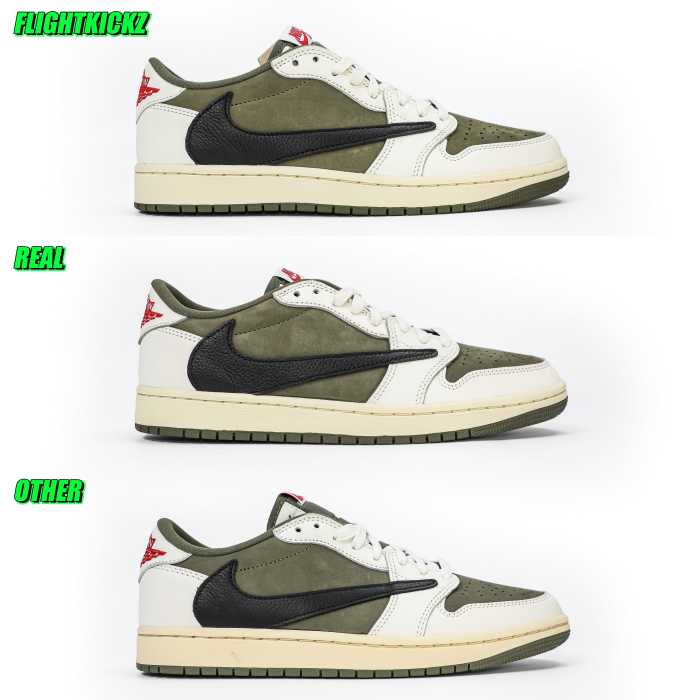 US Warehouse:Travis Scott x Air Jordan 1 ' Medium Olive' （A1）