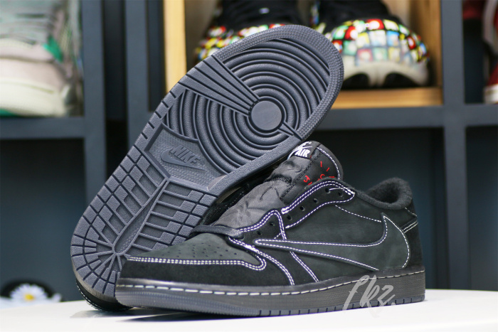 US Warehouse:Travis Scott x Nike Air Jordan 1 Low OG “Black/Phantom”（A1）