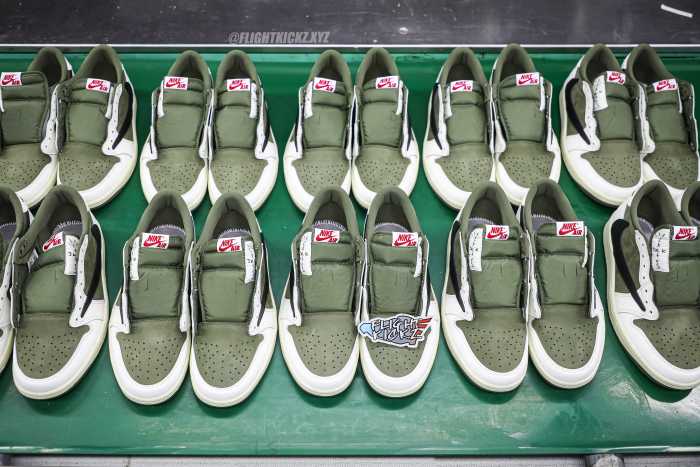 US Warehouse:Travis Scott x Air Jordan 1 ' Medium Olive' （A1）