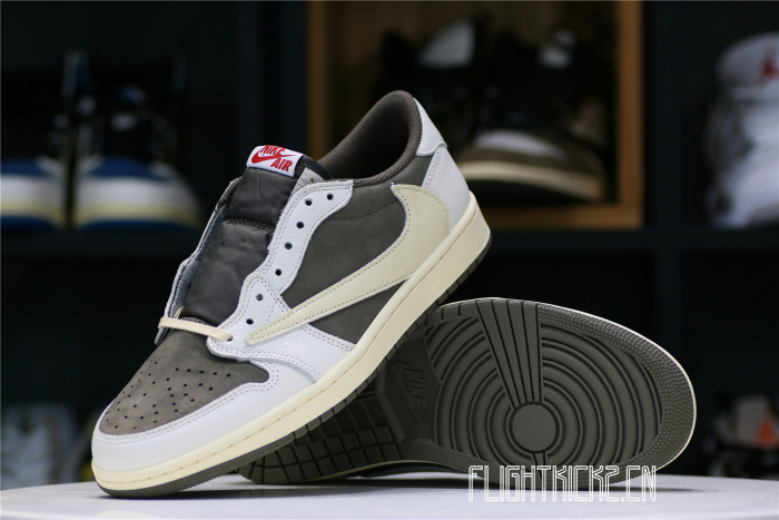 US Warehouse:Travis Scott x Air Jordan 1 Low OG  Reverse Mocha （A1）