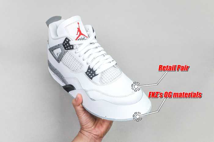 Air Jordan 4 Retro OG 'White Cement' 2025（A1）