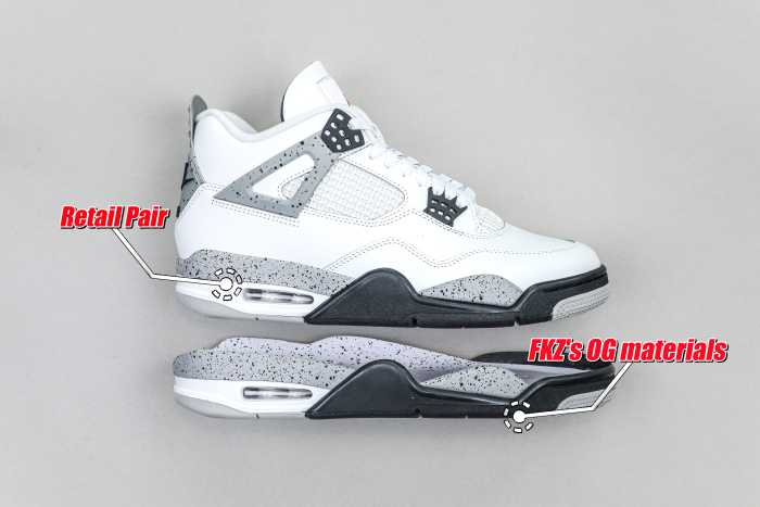 Air Jordan 4 Retro OG 'White Cement' 2025（A1）