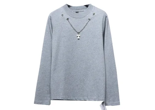 Chrome Heart Cross pendant Long Sleeve T-Shirt