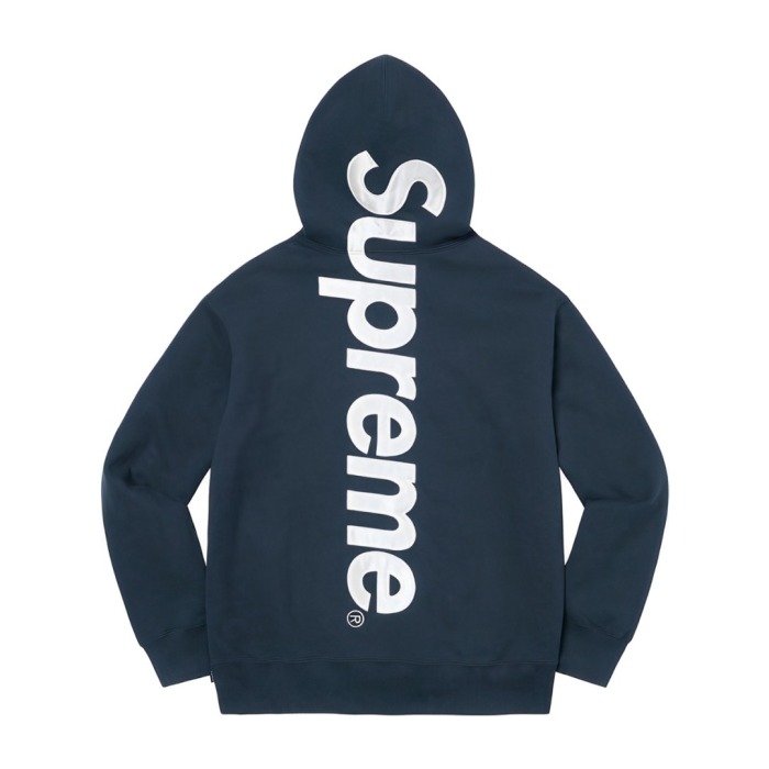 Supreme 22FW Satin Appliqué Hooded Sweatshirt