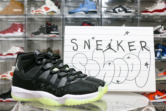 Air Jordan 11 Retro Black Barely Volt 2025 ( A1)