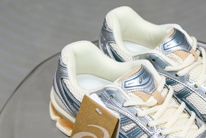 Gel-Kayano 14 Birch Pure Silver Teal Gold 2025