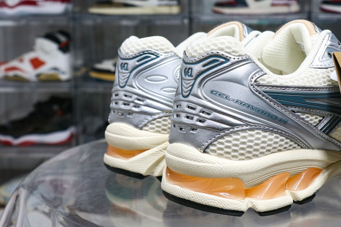 Gel-Kayano 14 Birch Pure Silver Teal Gold 2025