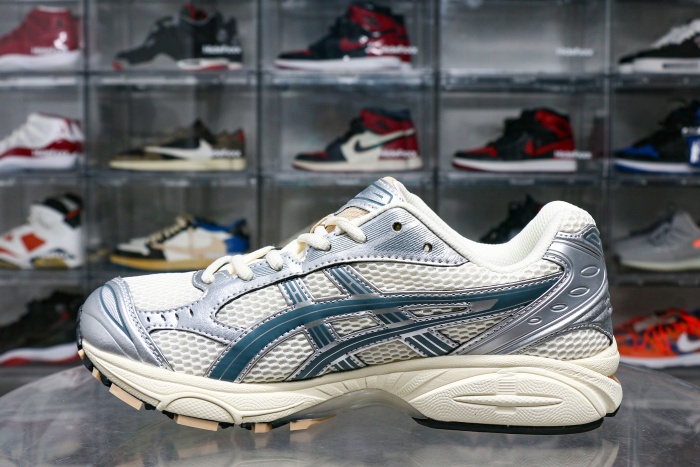 Gel-Kayano 14 Birch Pure Silver Teal Gold 2025