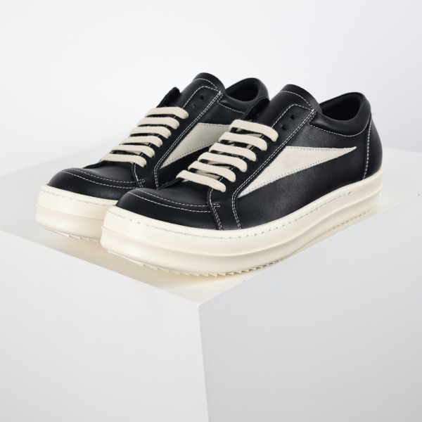 R!ck Owens Vintage Sneaks Leather Black