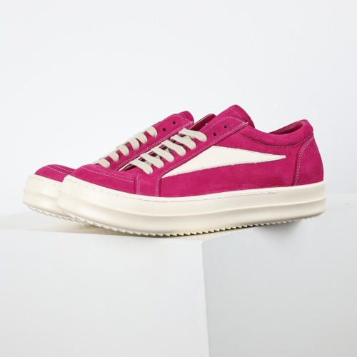 R!ck Owens Strobe Vintage Low Velour Suede'Fuchsia’'