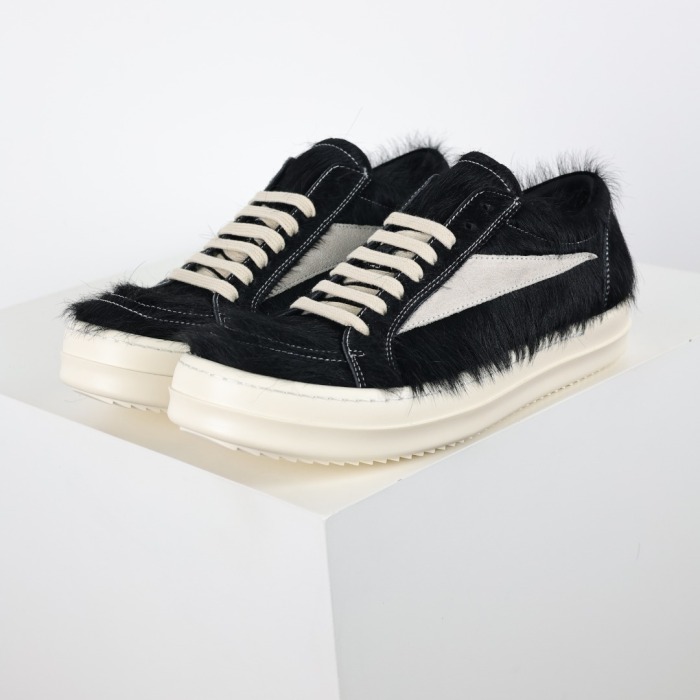 R!ck Owens Luxor Suede Vintage Fur ‘Black White ’