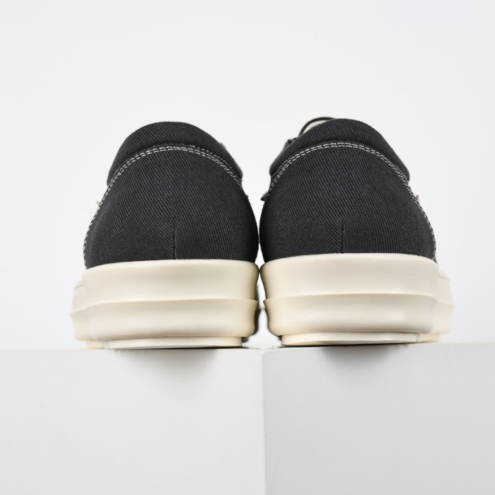 R!ck Owens Luxor Suede Vintage Canvas ‘Black White ’