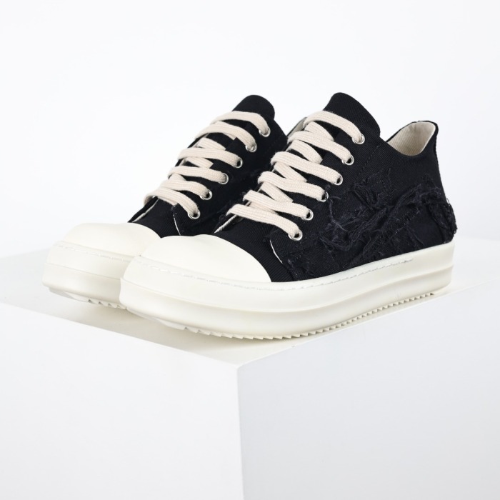 R!ck Owens RKSHDW Strobe Low Black Milk Cotton