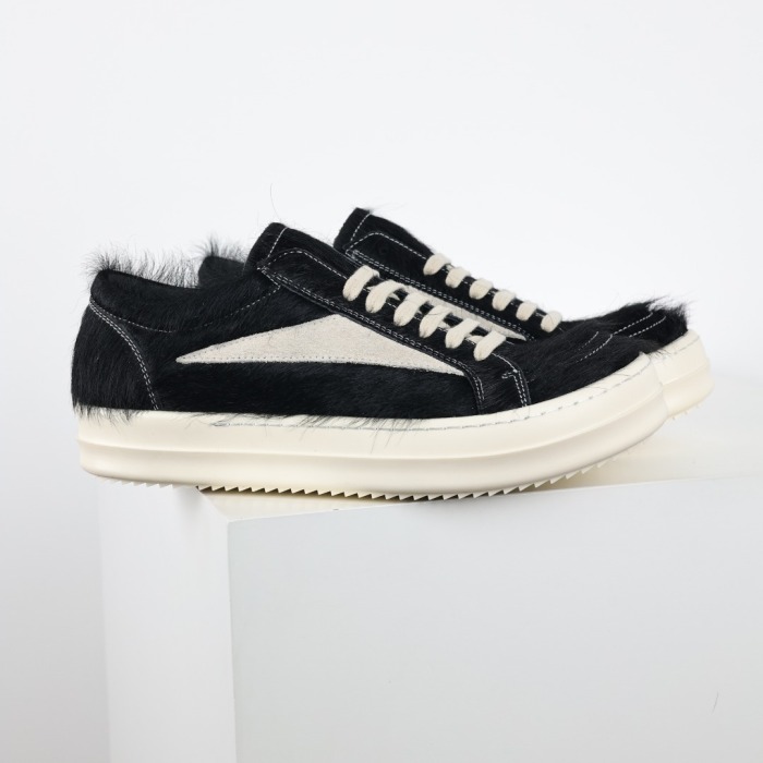 R!ck Owens Luxor Suede Vintage Fur ‘Black White ’