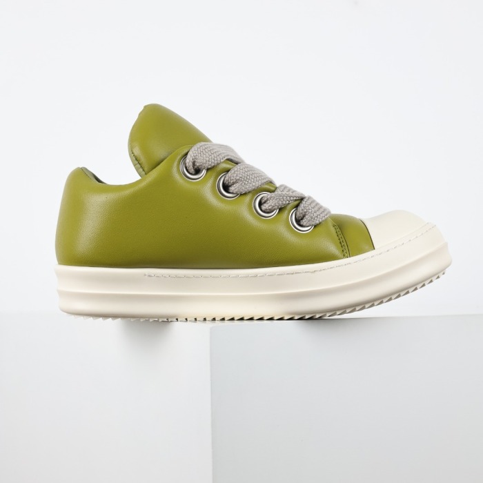 R!ck 0wens Jumbo lace-up padded Green Sneaker