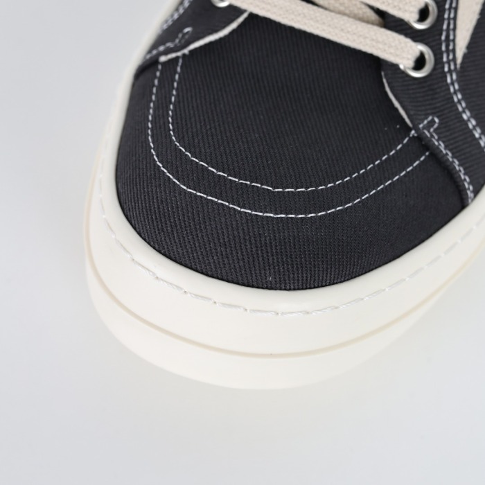 R!ck Owens Luxor Suede Vintage Canvas ‘Black White ’