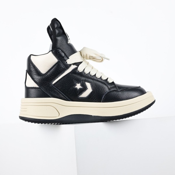 R!ck Ow3ns x Converse TURBOWPN Mid DRKSHDW Black Cloud Cream