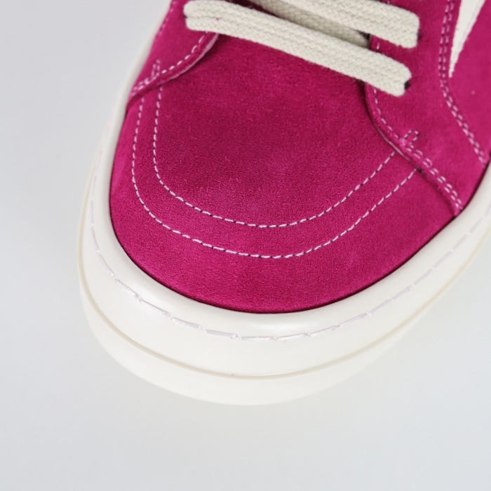 R!ck Owens Strobe Vintage Low Velour Suede'Fuchsia’'