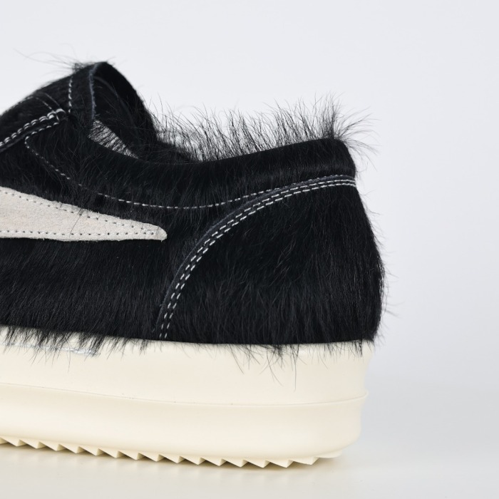 R!ck Owens Luxor Suede Vintage Fur ‘Black White ’