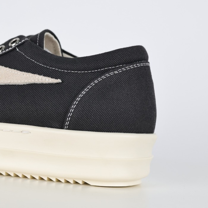 R!ck Owens Luxor Suede Vintage Canvas ‘Black White ’