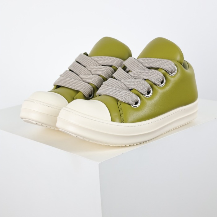 R!ck 0wens Jumbo lace-up padded Green Sneaker