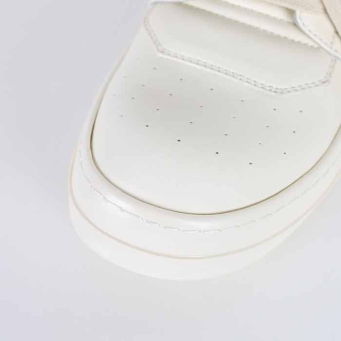 R!ck Owens Mega Bumper Geobasket  Milk Black