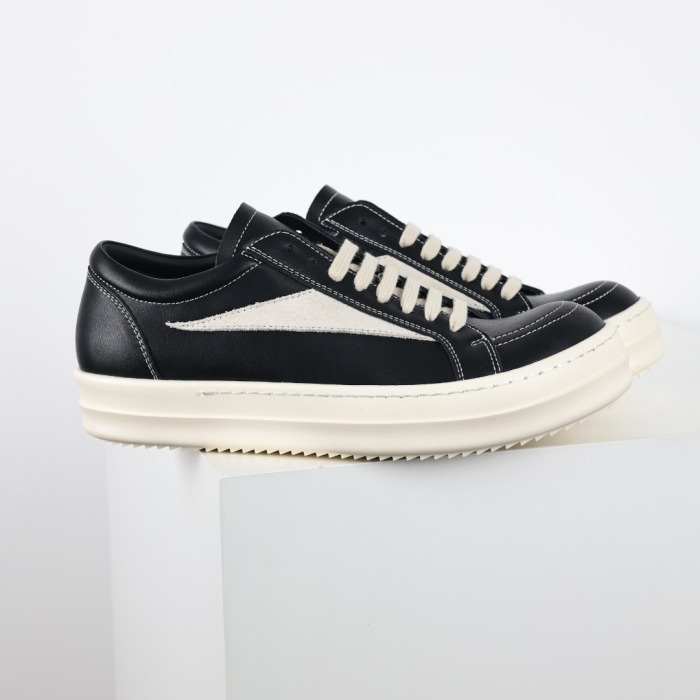 R!ck Owens Vintage Sneaks Leather Black