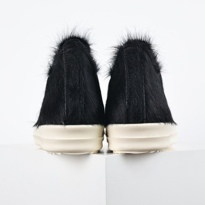 R!ck Owens Strobe Low 'Black Cow Fur'