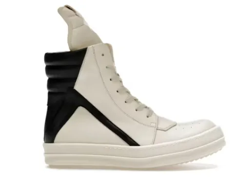 R!ck Owens Mega Bumper Geobasket Milk Black