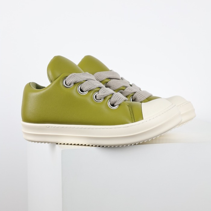 R!ck 0wens Jumbo lace-up padded Green Sneaker