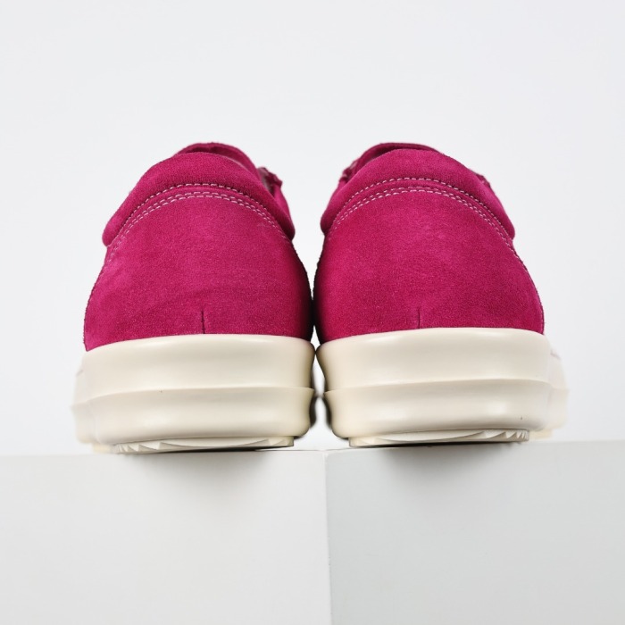 R!ck Owens Strobe Vintage Low Velour Suede'Fuchsia’'