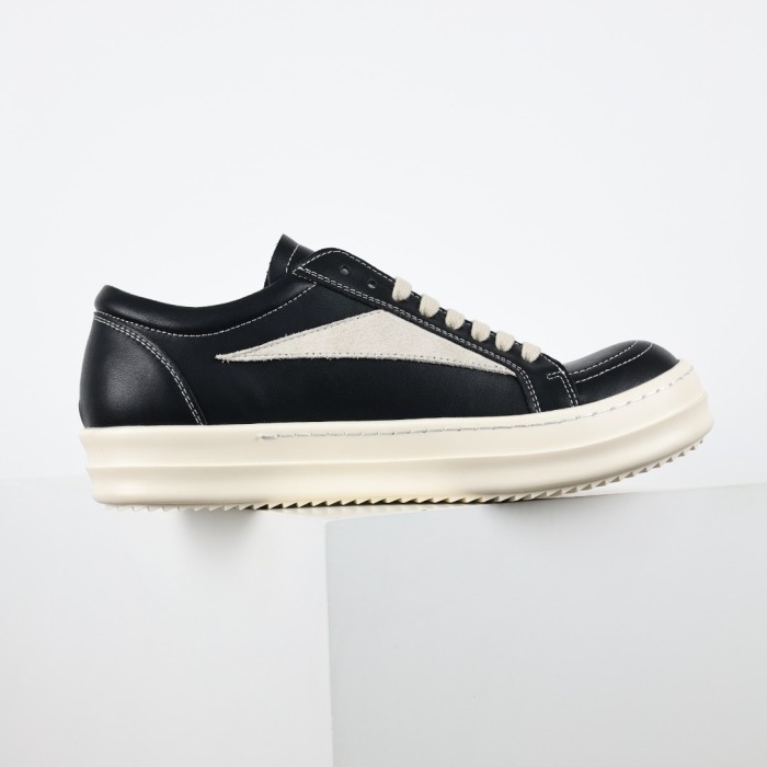 R!ck Owens Vintage Sneaks Leather Black