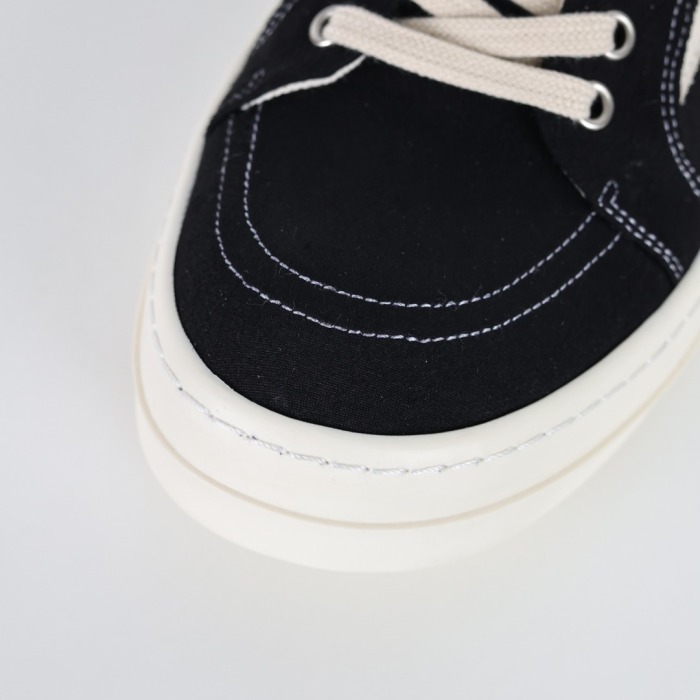 R!ck Owens Luxor Suede Vintage Canvas ‘Black White ’ High