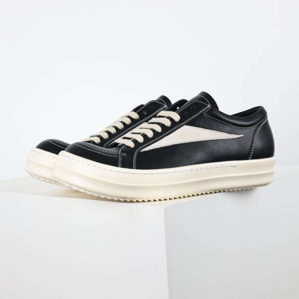 R!ck Owens Vintage Sneaks Leather Black