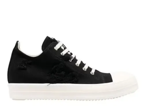 R!ck Owens RKSHDW Strobe Low Black Milk Cotton