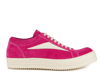 R!ck Owens Strobe Vintage Low Velour Suede'Fuchsia’'
